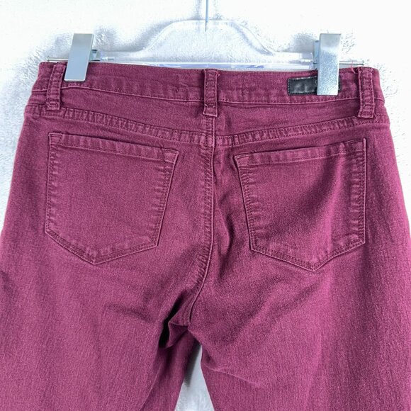 RSQ Miami Jegging Jeans Low Rise Five Design Pockets Womens Maroon Size 7R - Picture 6 of 11